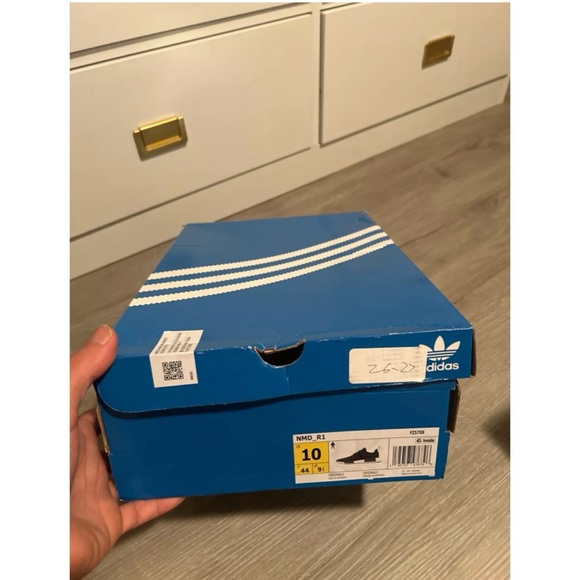 Mens Adidas NMD Grey Scarlet Blue Size 10! - Picture 11 of 11